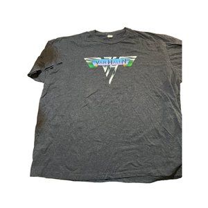 Vintage Van Halen Shirt Heather Dark Gray 707 brand 52% cotton 48% polyester 2XL